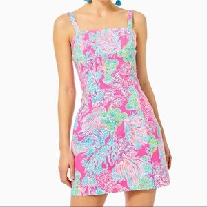 EUC Lilly Pulitzer Pink Romper “Seaing Things” size 14!!